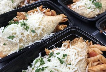 Chicken Parmesan with Penne