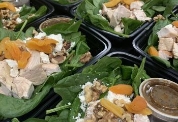 Apricot Spinach Salad with Chicken