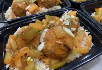 Hawaiian Sweet and Sour Veggie Meatballs (v)