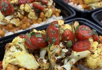 Curry Chickpea and Cauliflower Bowl