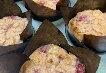 Double Strawberry Protein Muffins