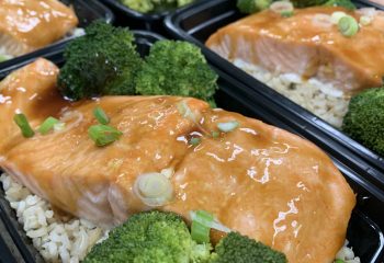 Teriyaki Salmon with broccoli