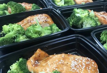 Teriyaki Sriracha Salmon with Broccoli