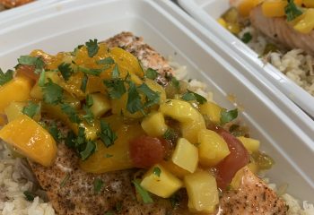 Jerk Salmon with Mango Salsa
