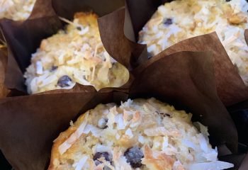 Butterscotch and Coconut Protein Muffins