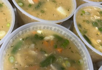 Springtime Chicken and Rice Soup