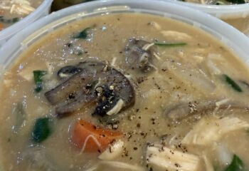 Creamy Chicken, Mushroom and Rice Soup