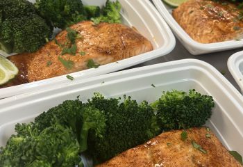 Chili Honey Salmon with Broccoli