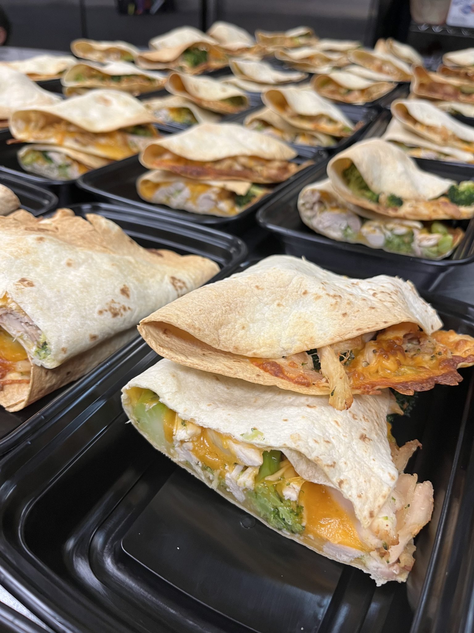 Chicken, Broccoli and Cheddar Quesadilla Meal Prep Chef