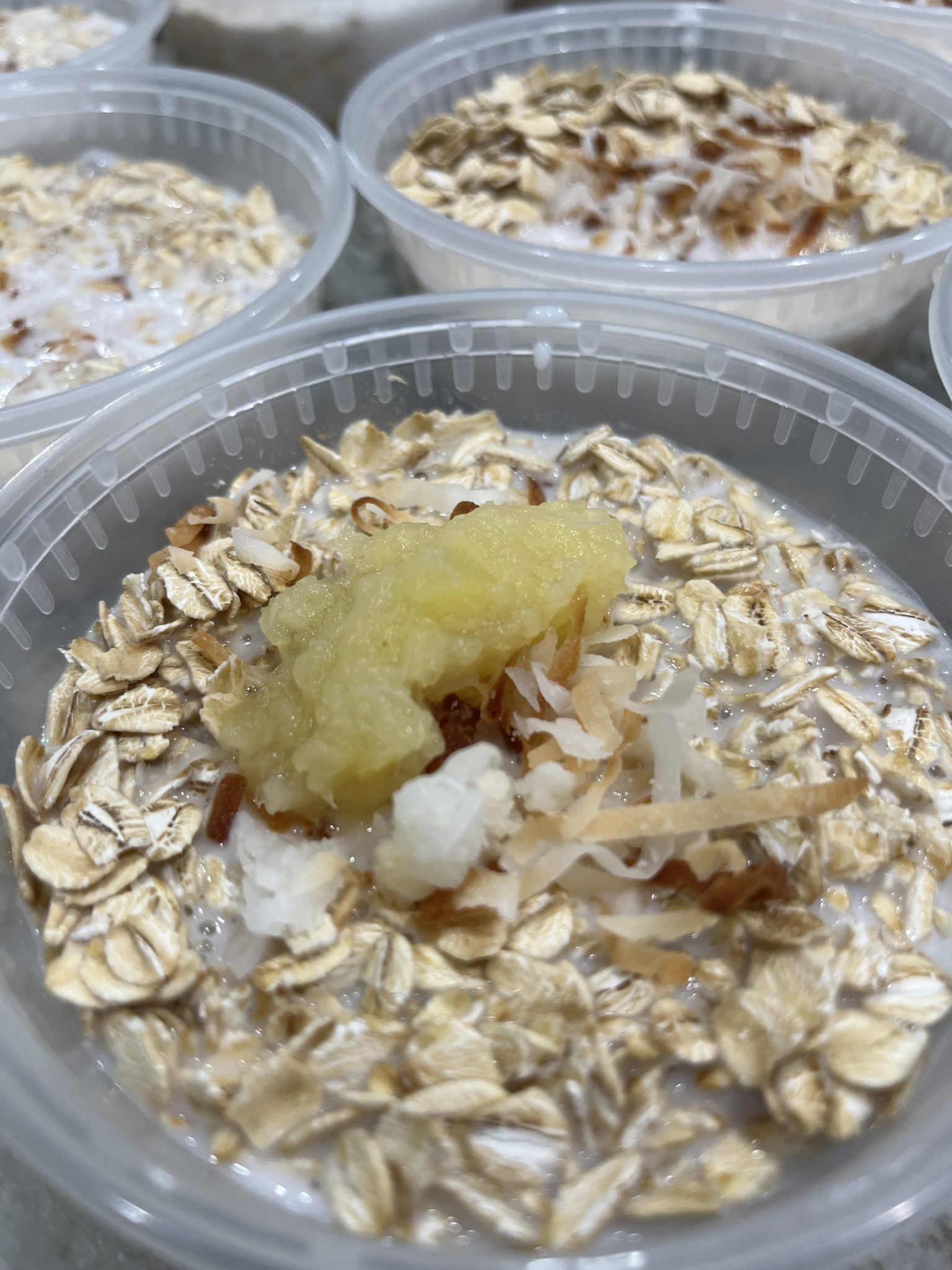 Pina Colada Overnight Oats (vegan) Meal Prep Chef