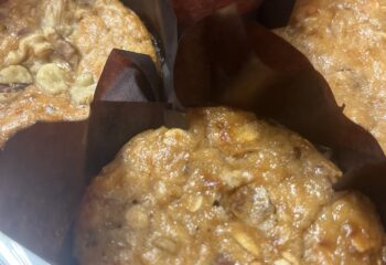 Cranberry Walnut Protein Muffins