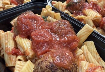 Rigatoni and Meatball Pomodoro