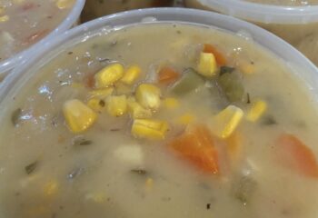 Sweet Potato and Corn Chowder (vegan)