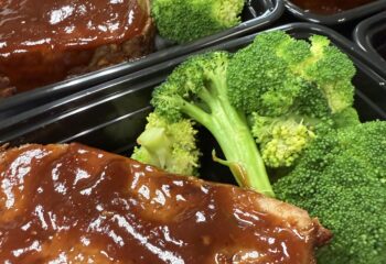 BBQ Meatloaf with Broccoli