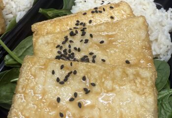 Miso Maple Sesame Glazed Tofu (vegan)